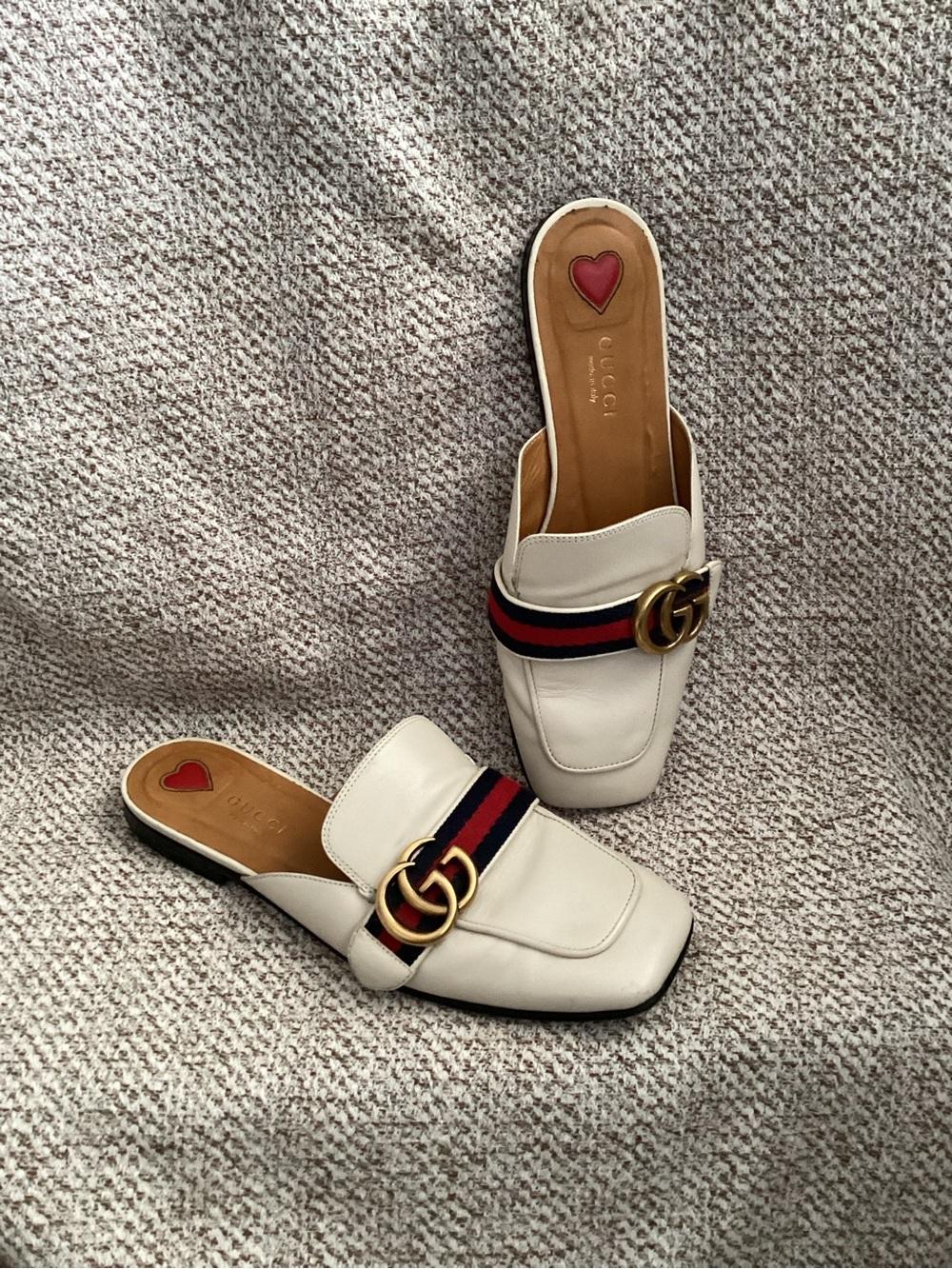 Gucci Peyton GG Beige Mule, Size 36.5 - Picture 2 of 10